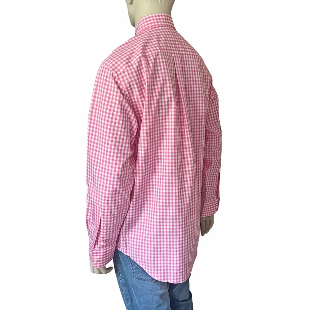 Vineyard Vines Classic Fit Tucker Shirt 100% Cotton Pink Gingham Check NWOT - Picture 6 of 13